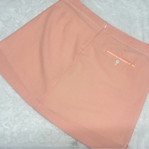 2 Lady Hagen Golf Tennis Skirt Pink Orange Stripes Pockets Skort Womens Size 12 - Picture 11 of 11
